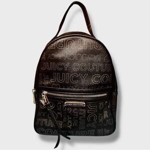 Juicy Couture Black Mini Logo Backpack